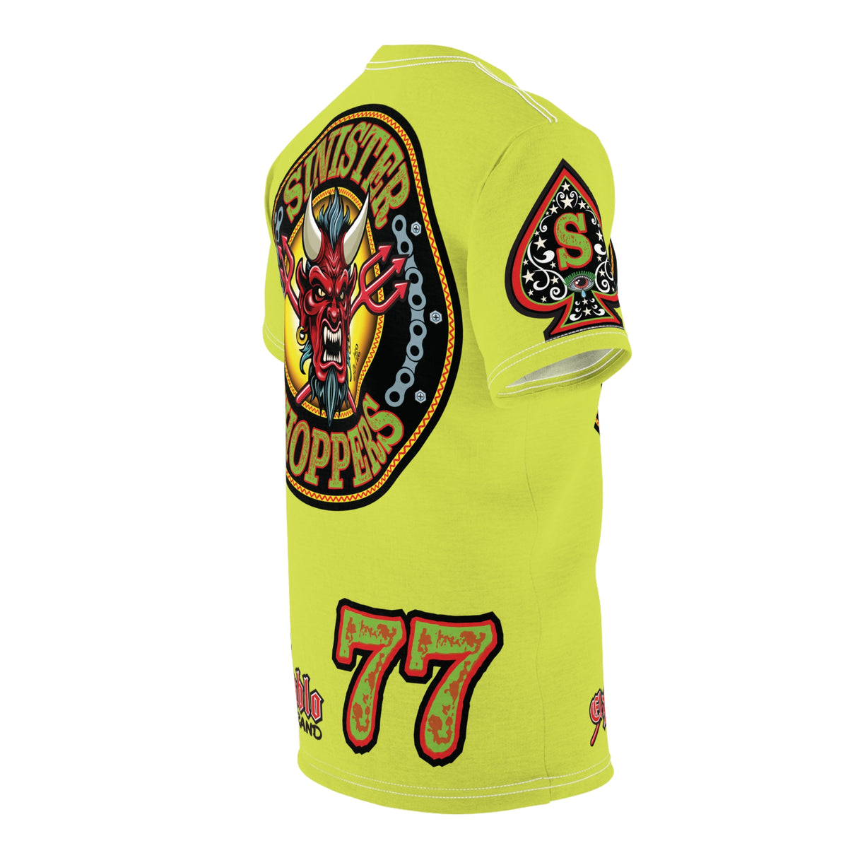 VERY Special Sinister Choppers BIG D HIVIZ Super TEE— Ride Cool Look Cool in our Best Super Tee