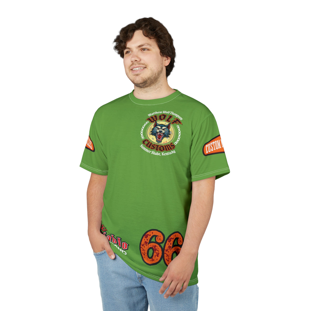 SRT MWT Wolf Custom Motorcycles Super Riding Tee - Viciously Cool High Performance Motorcycle Riding Shirt