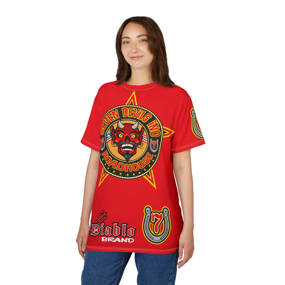 Seven Devils Inc. Roadhouse HiViz Graphic Tee - Motorcycle Custom Riding Super Tee