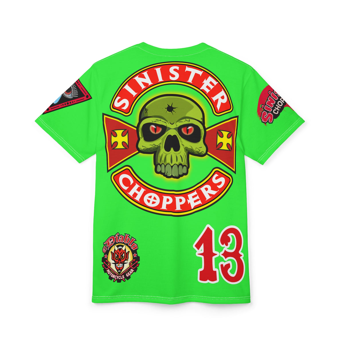 Very Special Sinister Choppers HiViz Bad Attitude Super Tee