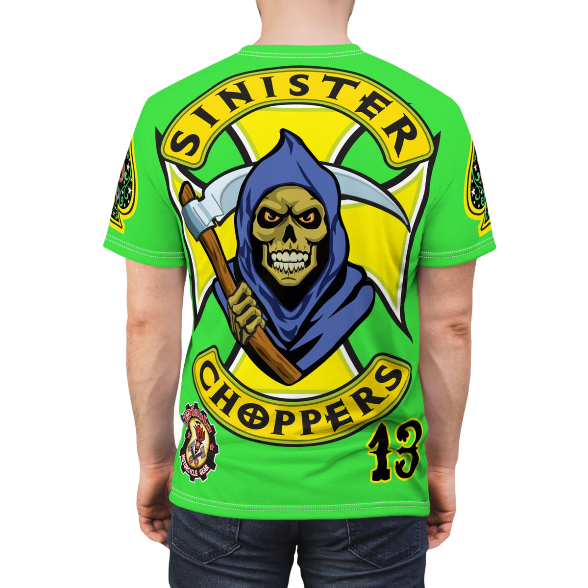 VERY SPECIAL  Sinister Choppers Custom Motorcycles - Custom  HiViZ LUMINA  Super Riding Tee - High Performance Riding Wear