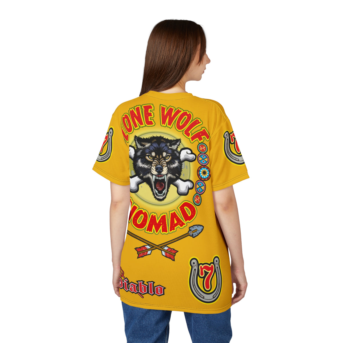 Lone Wolf Nomad HiViz Super Tee - Special Design for Independent No Club Riders