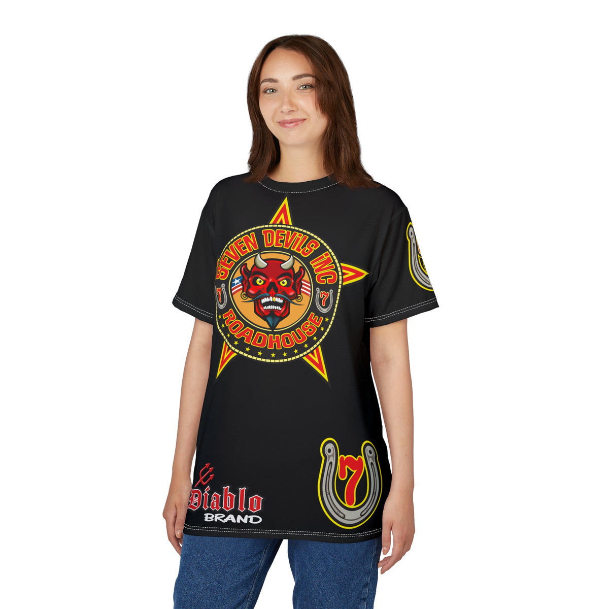 Seven Devils Inc. Roadhouse Graphic Tee - Motorcycle Custom Riding Super Tee