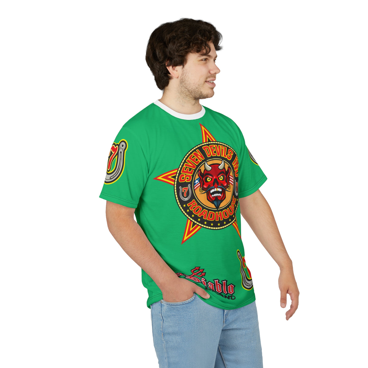 Copy of Seven Devils Inc. Roadhouse Graphic Tee - Motorcycle Custom Riding Super Tee
