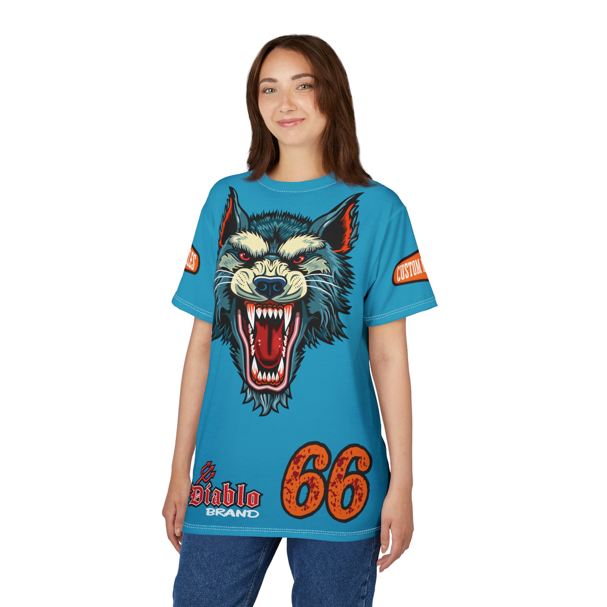 MWT Wolf Custom Motorcycles Super Tee — Viciously Cool High Performance Motorcycle Riding Shirt