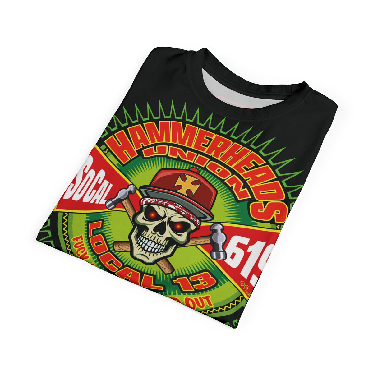 Hammerheads Union Local 13 FAFO -  Custom Motorcycle Riding Tee Shirt _ Super Comfort and Fit
