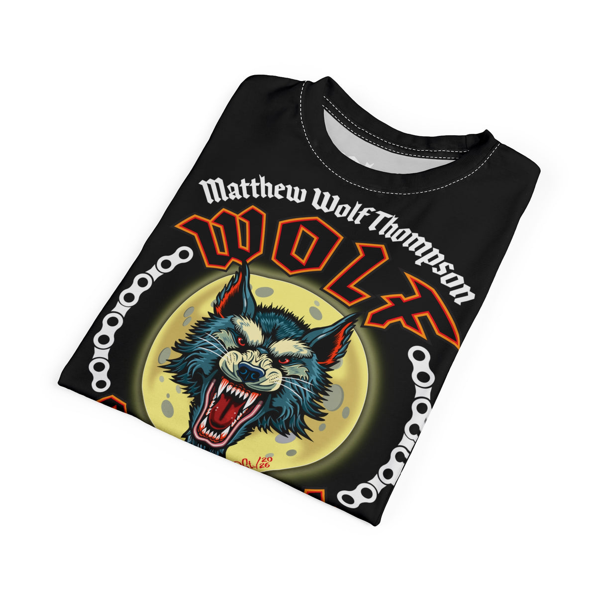MWT Wolf Custom Motorcycles Super Tee — Viciously Cool High Performance Motorcycle Riding Shirt