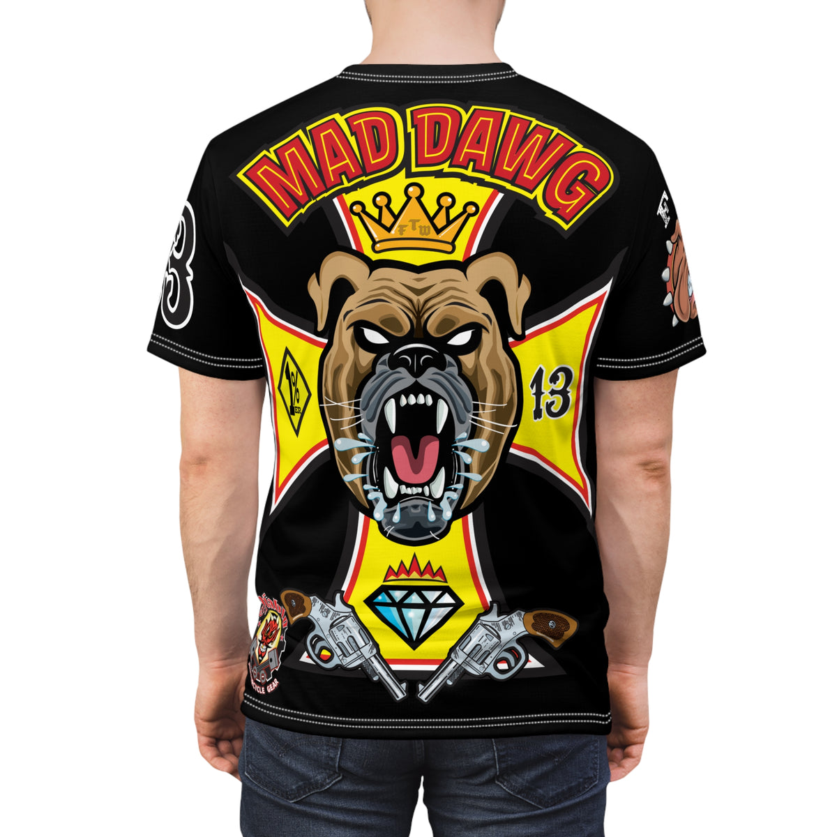 Mad Dawg Customs HiViz Super Tee - Hardcore Biker Threads