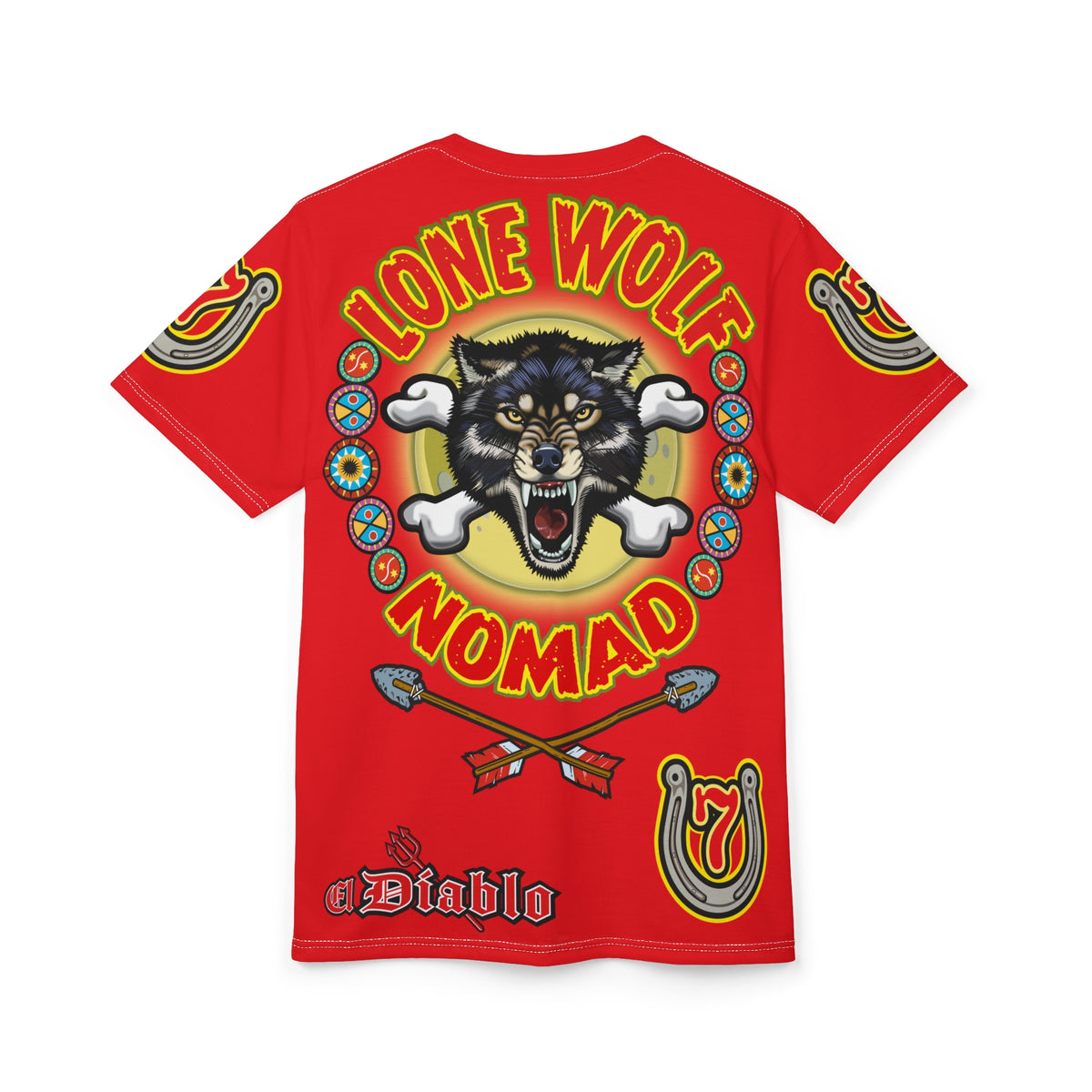 Lone Wolf Nomad HiViz Super Tee - Special Design for Independent No Club Riders