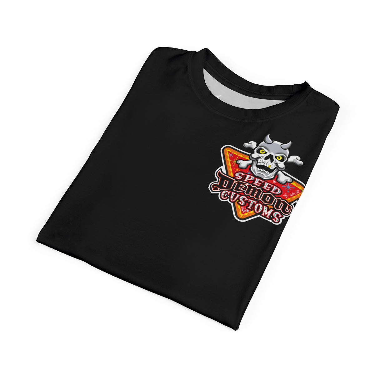 SRT Speed Demon Customs Spectacular  Super Riding Tee - Devilishly Demented Bold Biker Design