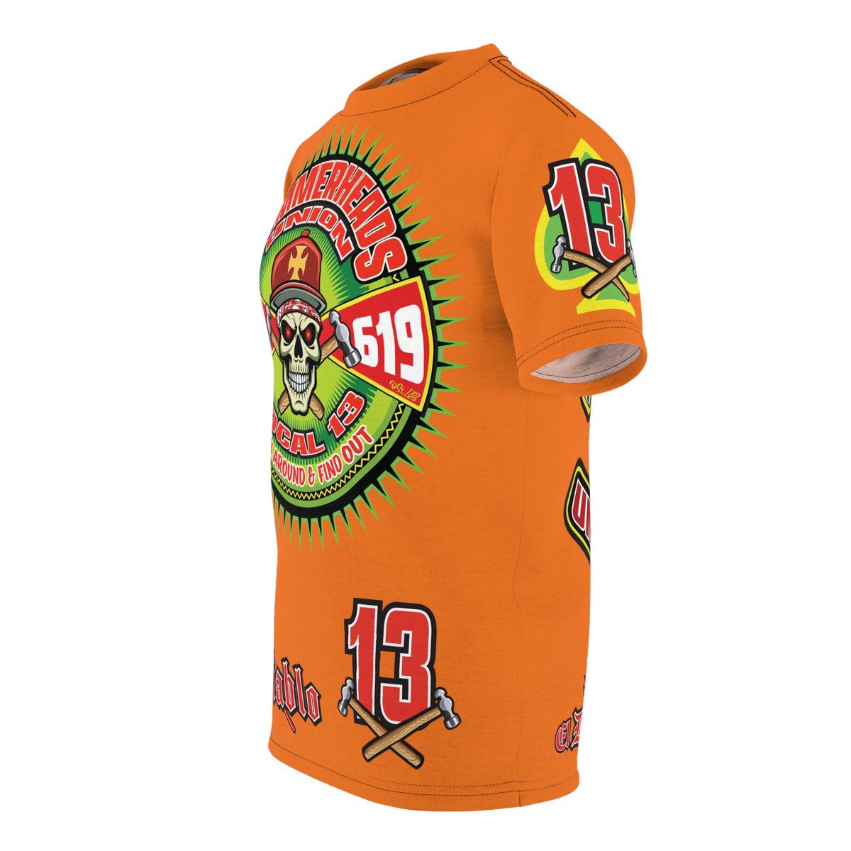 Hammerheads Union Local 13 -  Custom FAFO Motorcycle Riding Tee Shirt _ Super Comfort and Fit