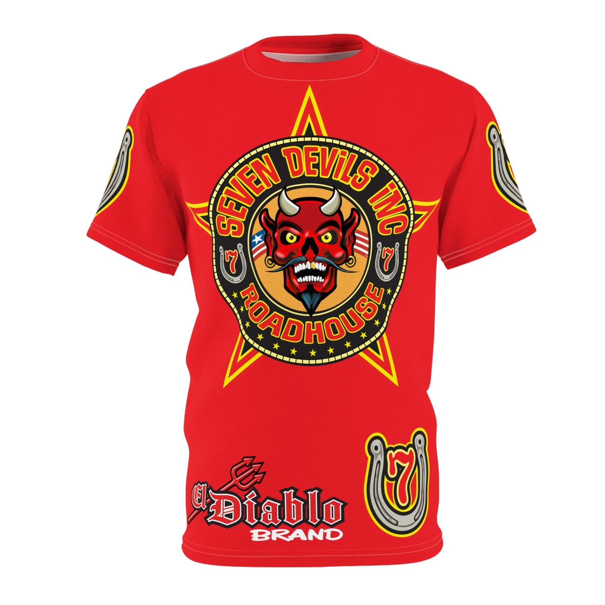 Seven Devils Inc. Roadhouse HiViz Graphic Tee - Motorcycle Custom Riding Super Tee