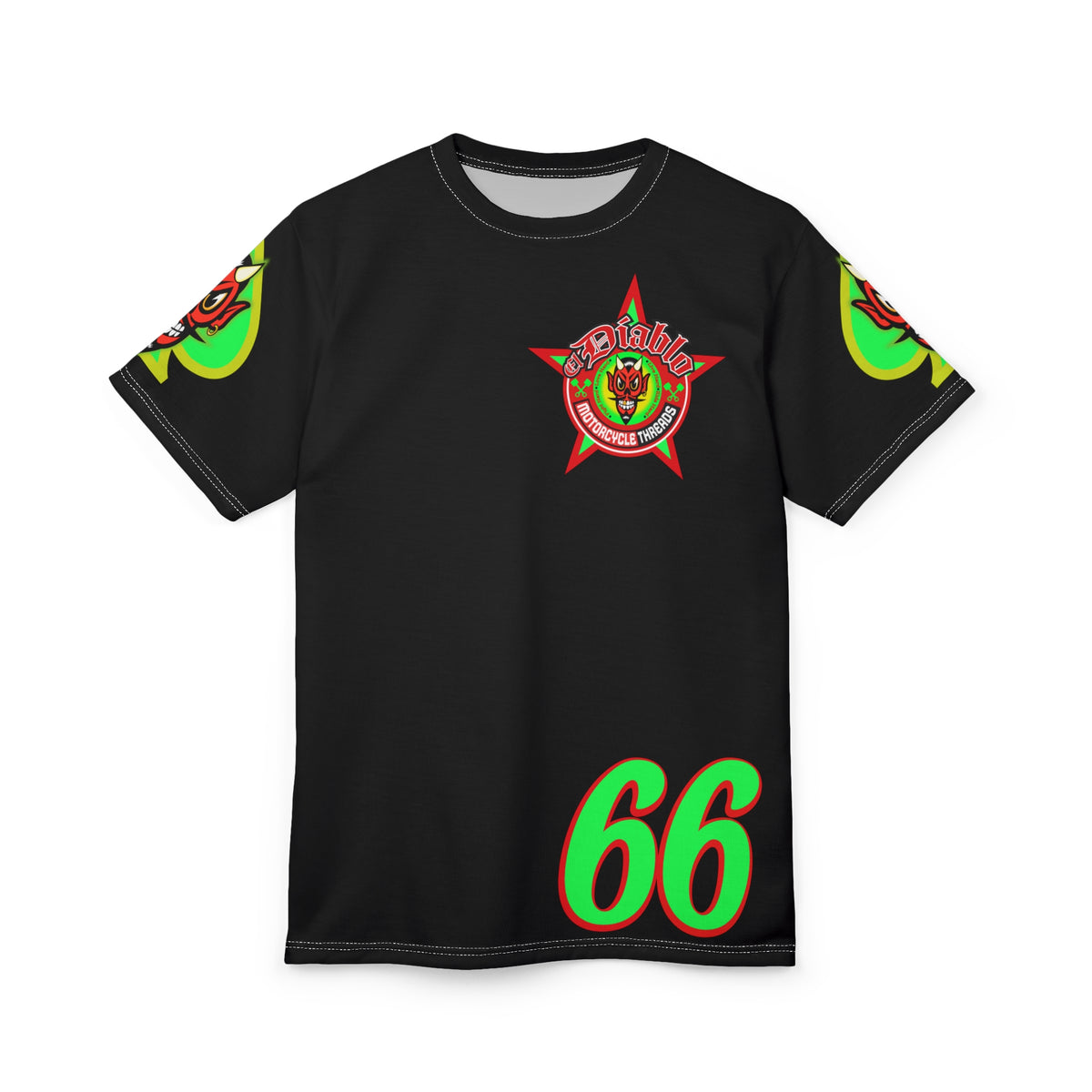 El Diablo Motorcycle Threads Unisex Super Tee - Edgy Graphic Tee for Biker Enthusiasts