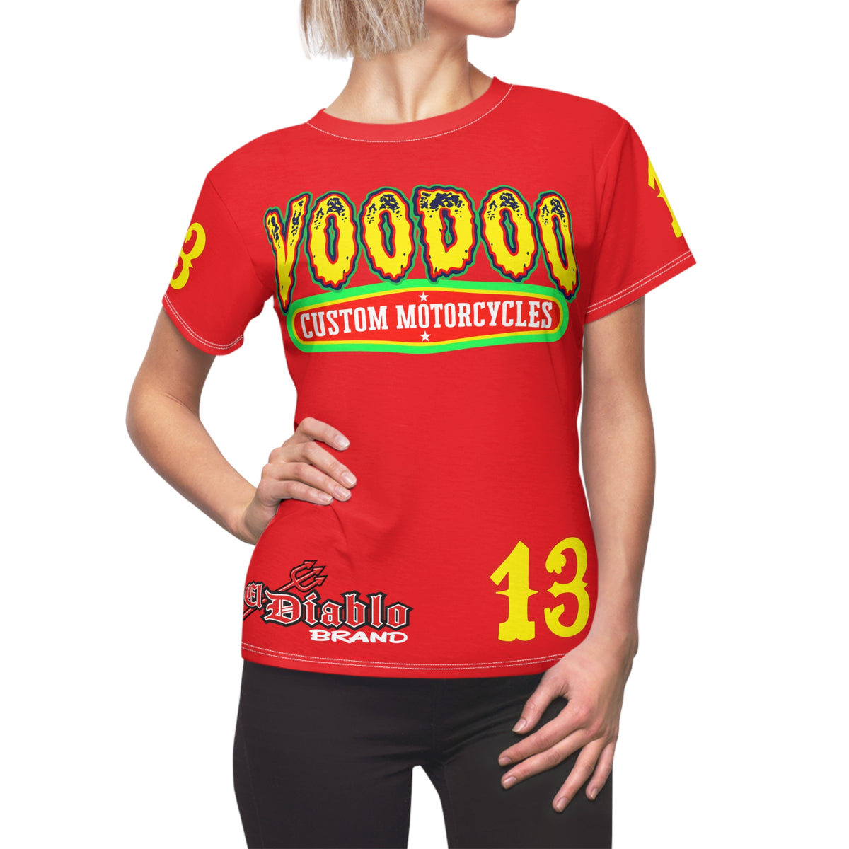 Women's Cut VooDoo Custom Motorcycles Graphic Tee — HiviZ Graphics