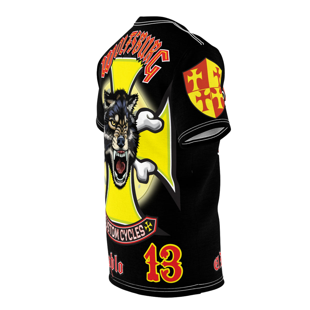 Wolfsburg Custom Cycles HiViz High Comfort Motorcycle Riders Super Tee