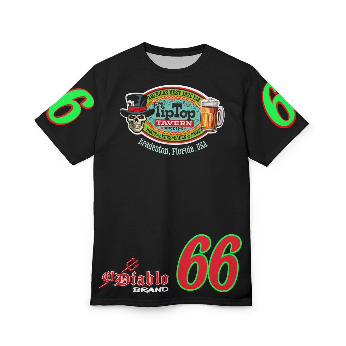 Tip Top Tavern Dive Bar Super Tee - America's Best Dive Bar - Bikes Beers Babes & Bros. -Remembering Jesse Biker Bar Tee