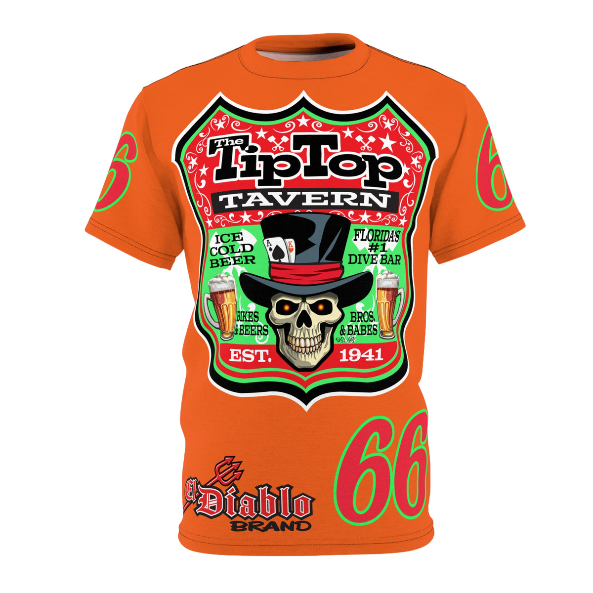 Tip Top Tavern Dive Bar Super Tee (*Limited Edition) - America's Best Dive Bar, Bikes Beers Babes & Bros. - Honouring Biker Bar Tee