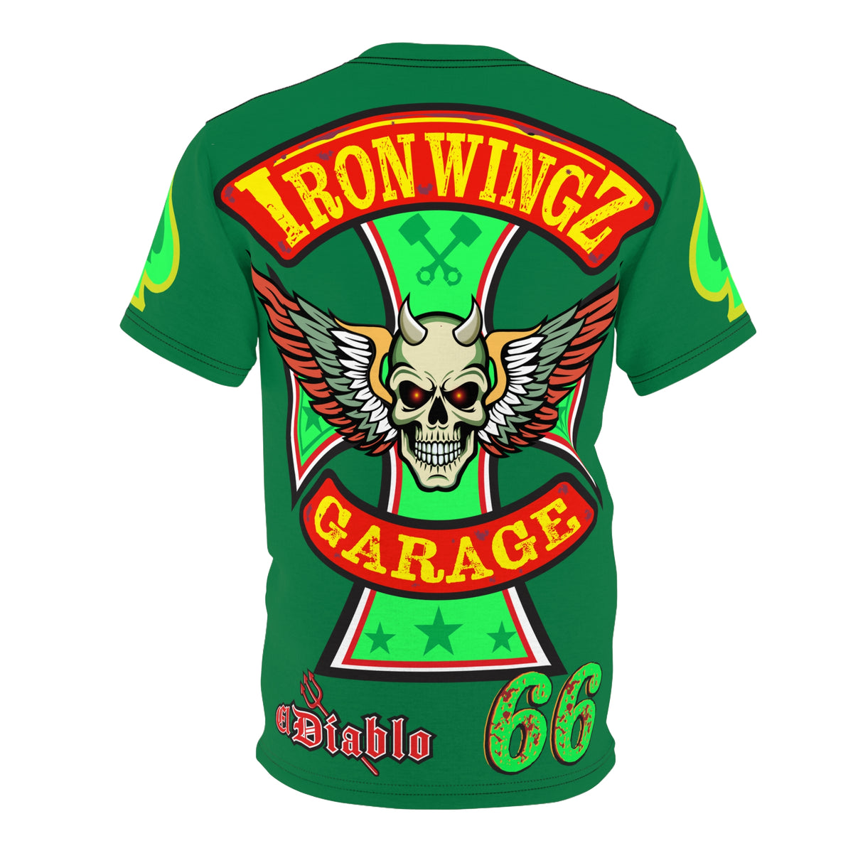 Iron Wingz Custom Motorcycle Unisex Super Tee - Bold Graphic Tee for Bikers