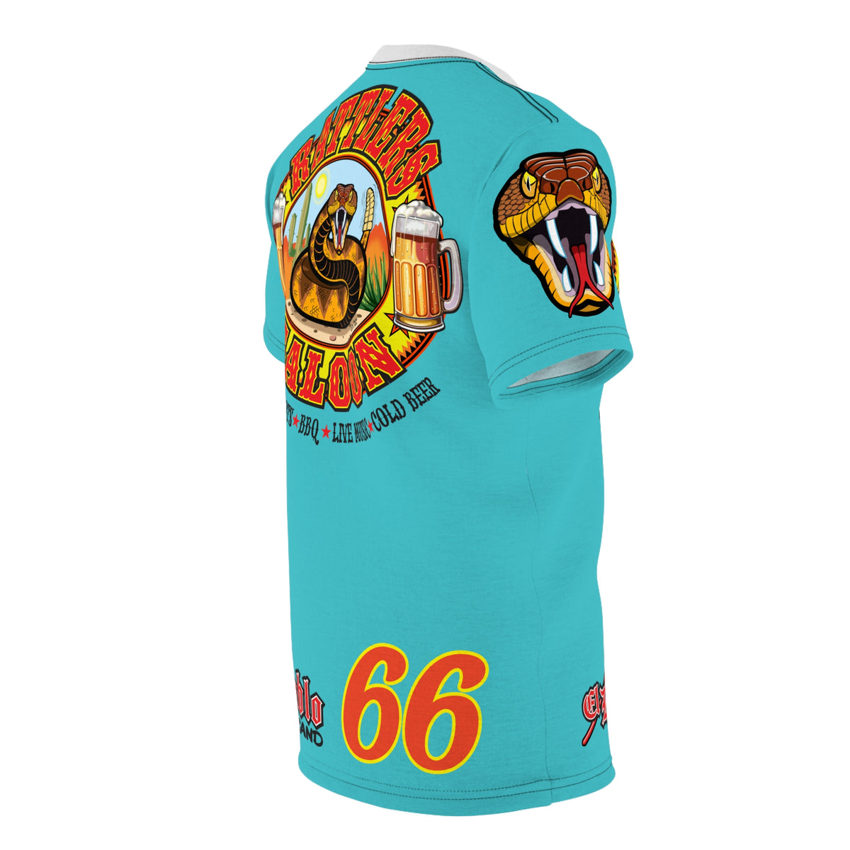 Rattlers Saloon  SUPER TEE — Vintage Biker 66 Graphic Shirt