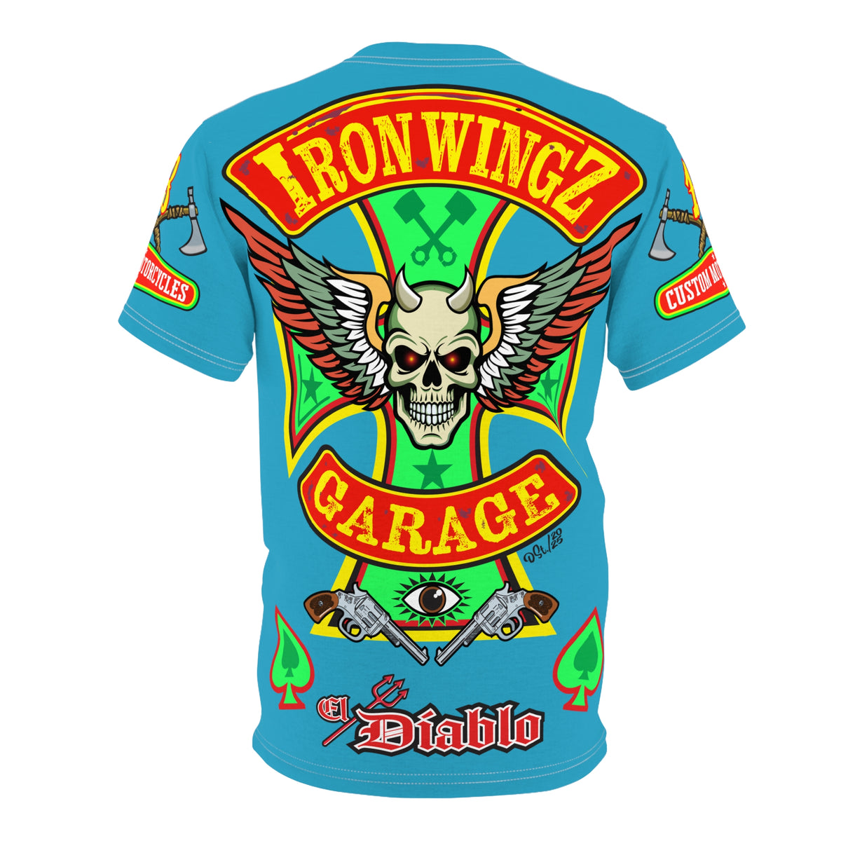 Iron WingZ Customs HiViz High Performance Motorcycle Riding Super Tee