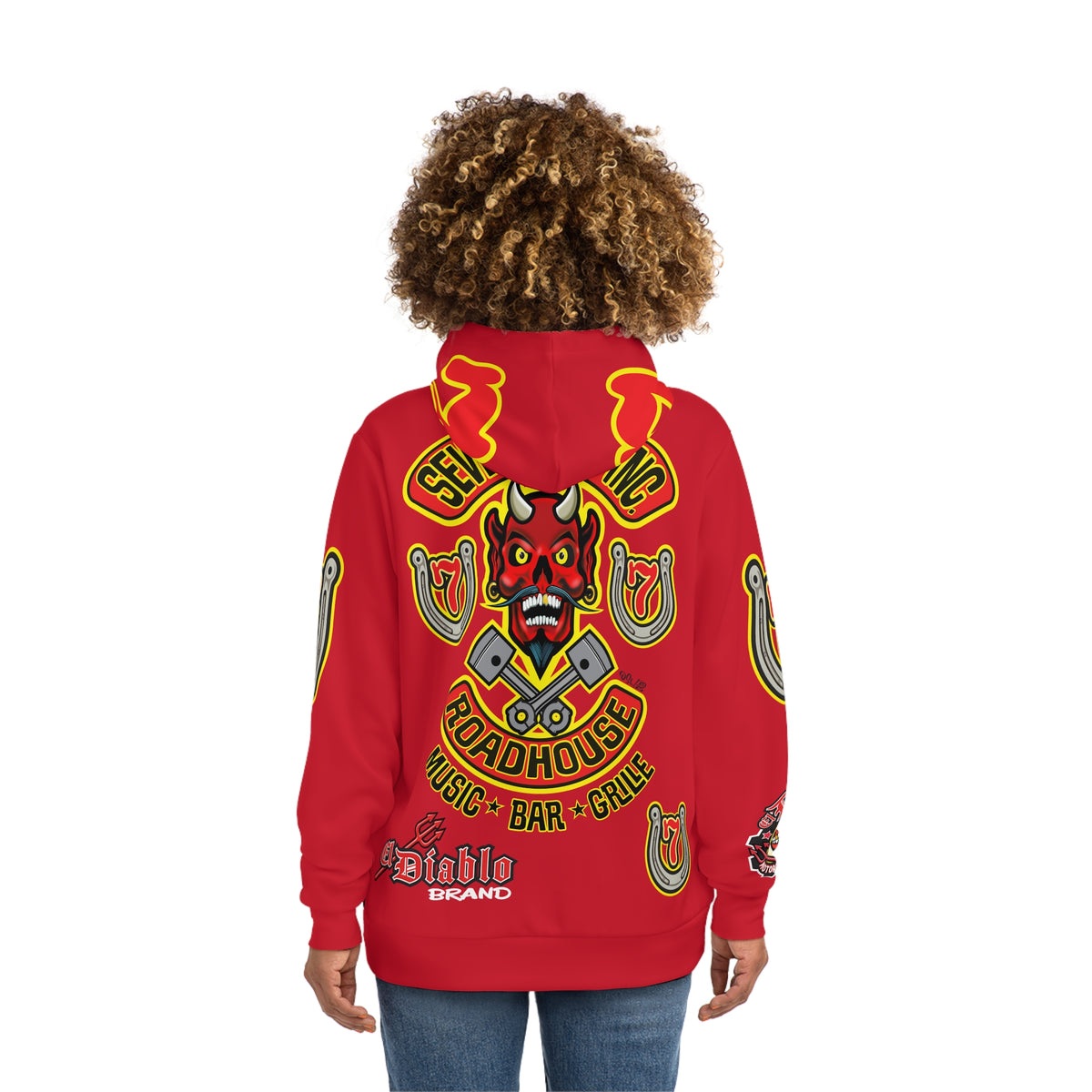 HoodZ Seven Devils Roadhouse Retro Devil Logo Pullover Hoodie
