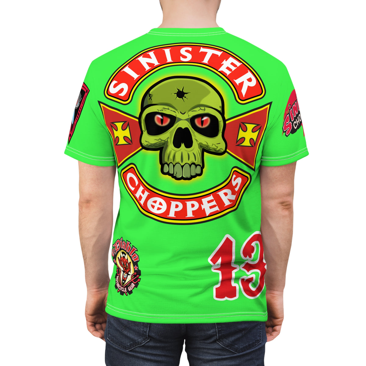Very Special Sinister Choppers HiViz Bad Attitude Super Tee