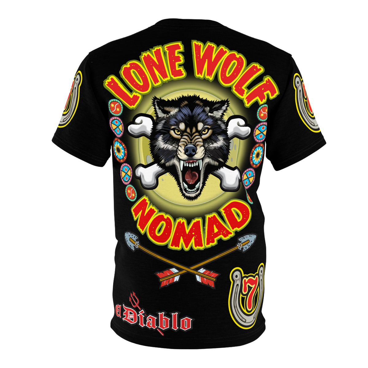 Lone Wolf Nomad HiViz Super Tee - Special Design for Independent No Club Riders