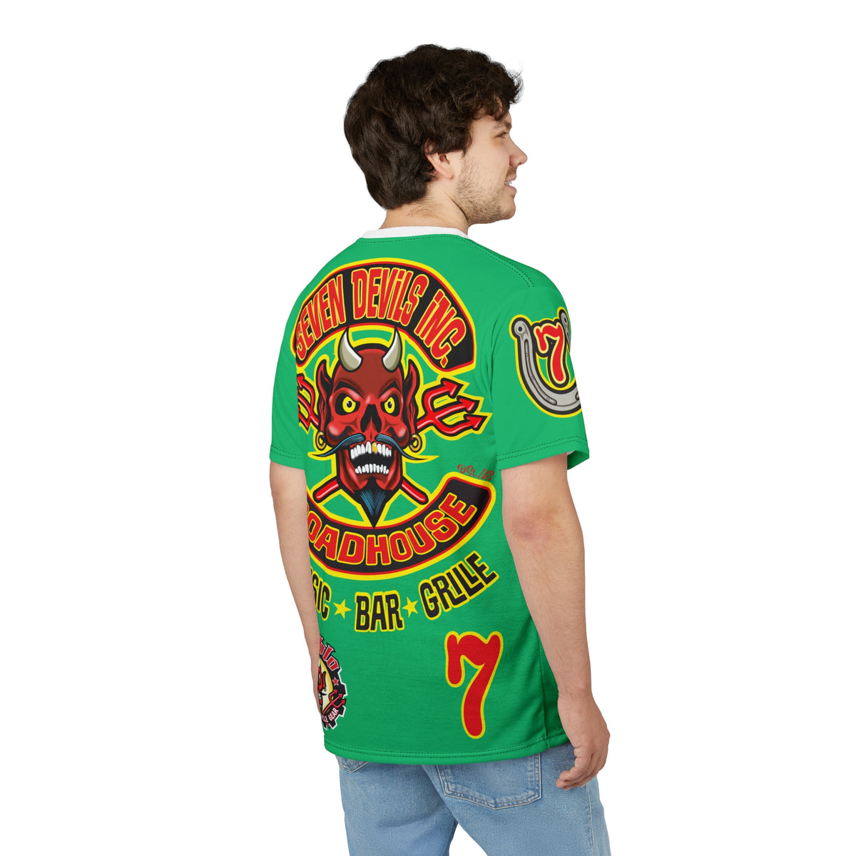 Copy of Seven Devils Inc. Roadhouse Graphic Tee - Motorcycle Custom Riding Super Tee