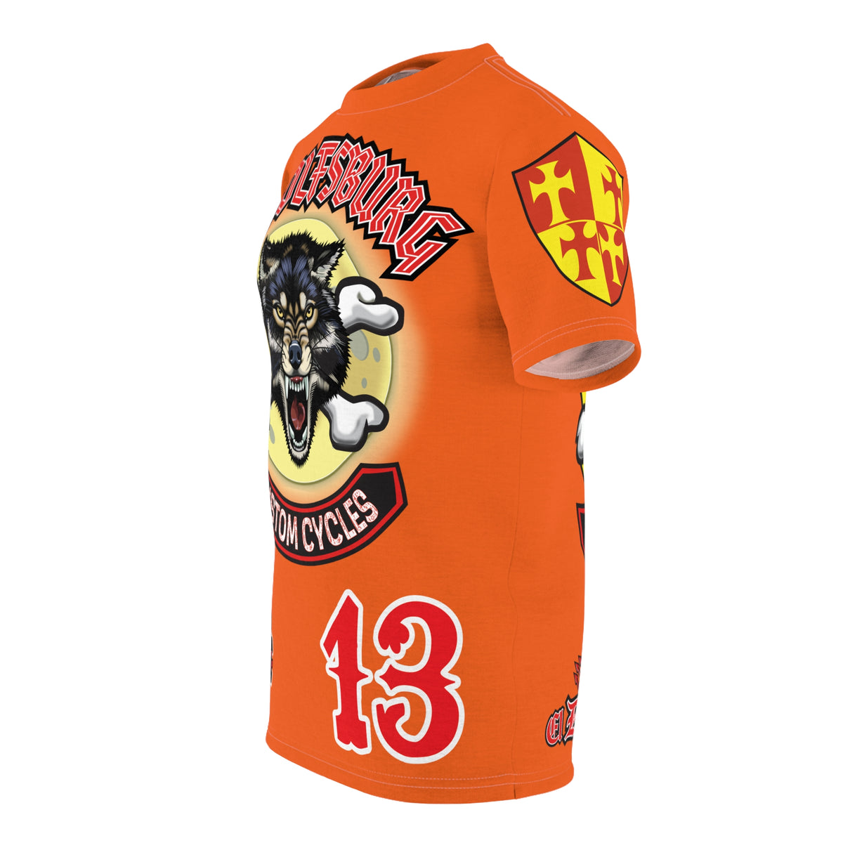 Wolfsburg Custom Cycles HiViz Graphic Super Tee for Bikers