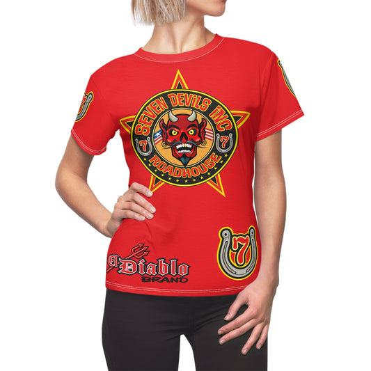 Women's Cut Seven Devils Roadhouse Graphic Tee — HiviZ Graphics