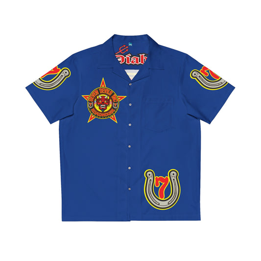 Big Bopper Men's Hawaiian Shirt - Loose, Comfortable Button Up Shirt for Easy Breezy Riding - Sizes to 5XL