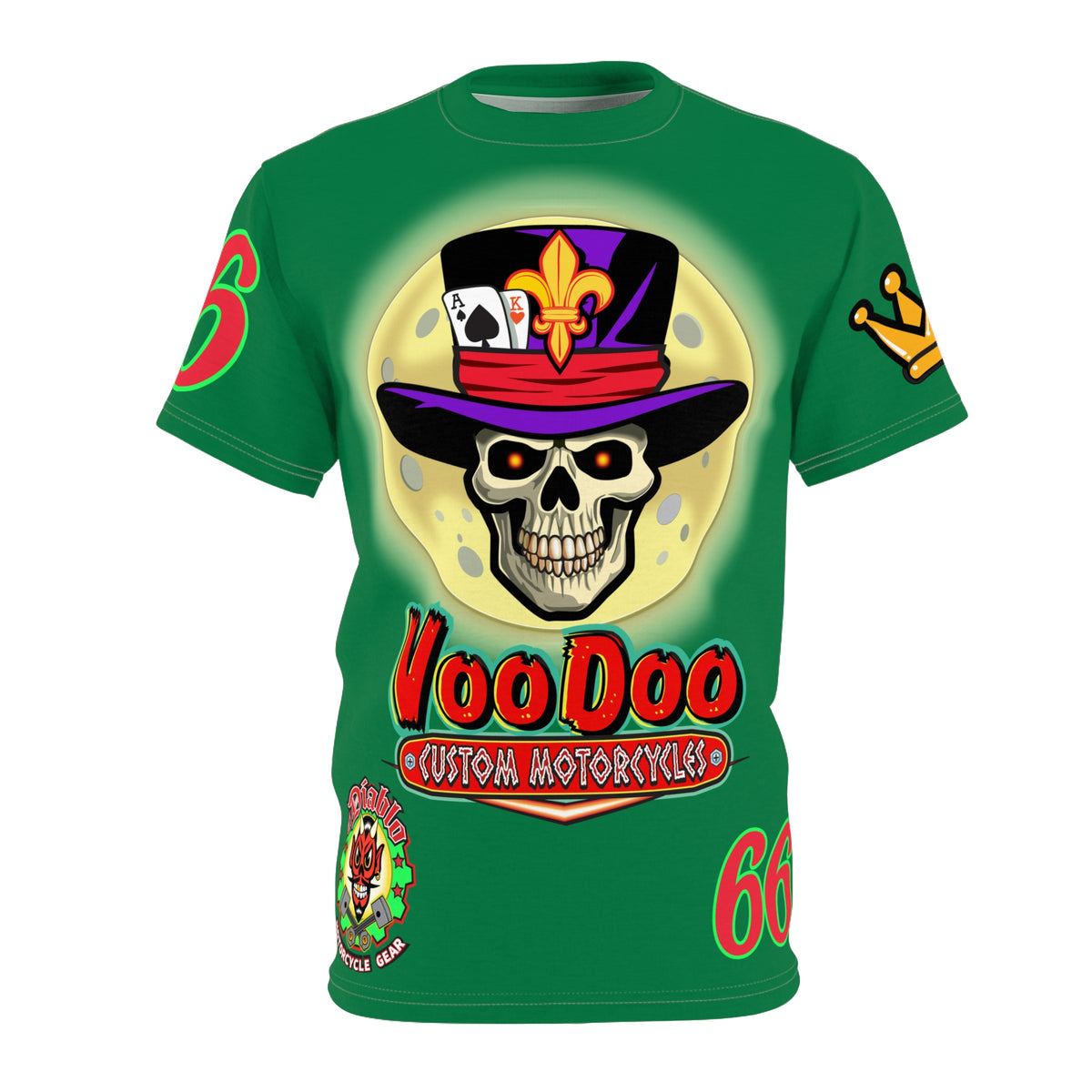 VooDoo Custom Motorcycles  Unisex Super Tee - High Performance Riding Gear