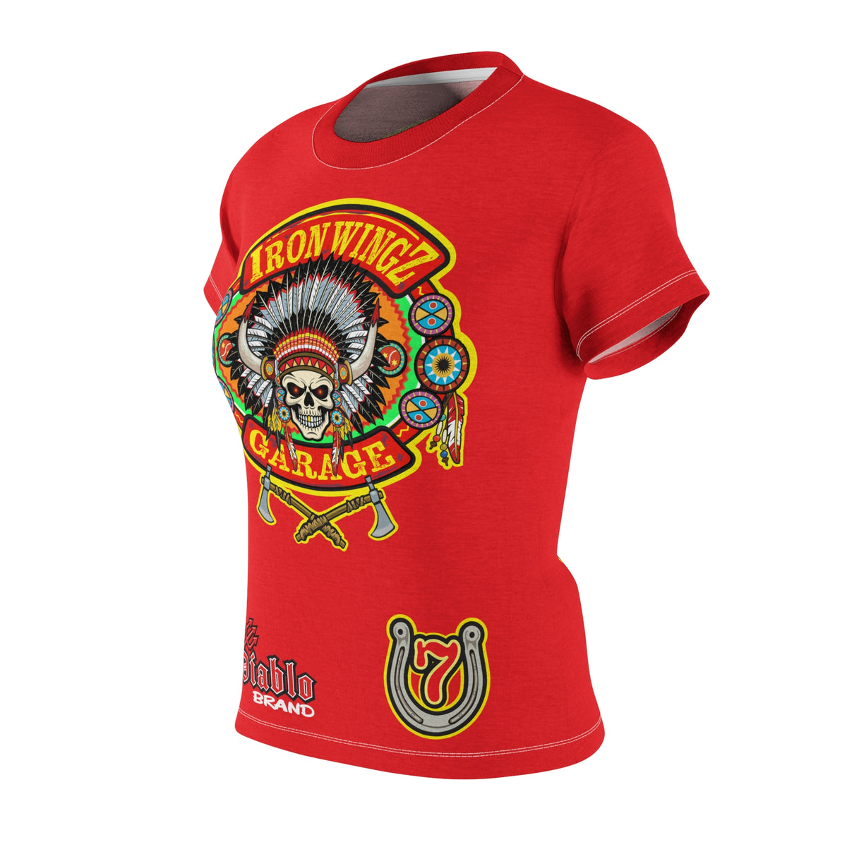 Women's Cut IronWingZ Custom Motorcycles Graphic Tee — HiviZ Graphics