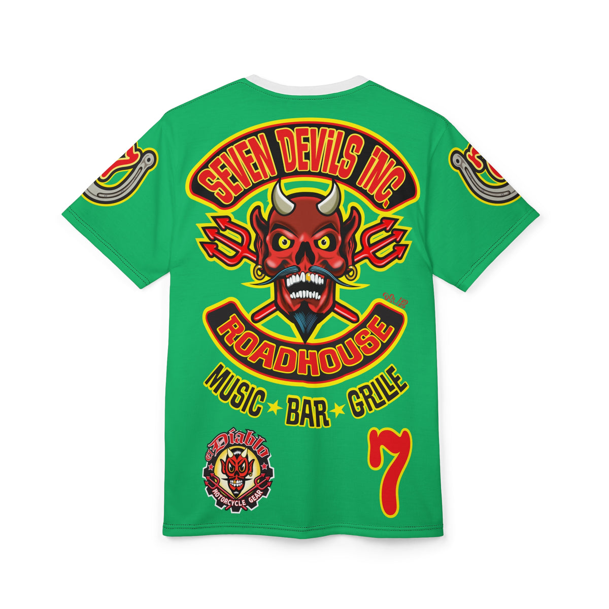Copy of Seven Devils Inc. Roadhouse Graphic Tee - Motorcycle Custom Riding Super Tee