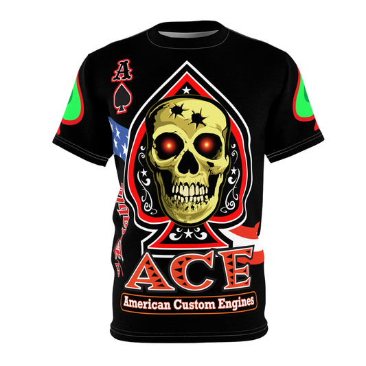 American Custom Engines ACE - Special Lumina Green  Ace of Spades Death Card High visibility Graphics