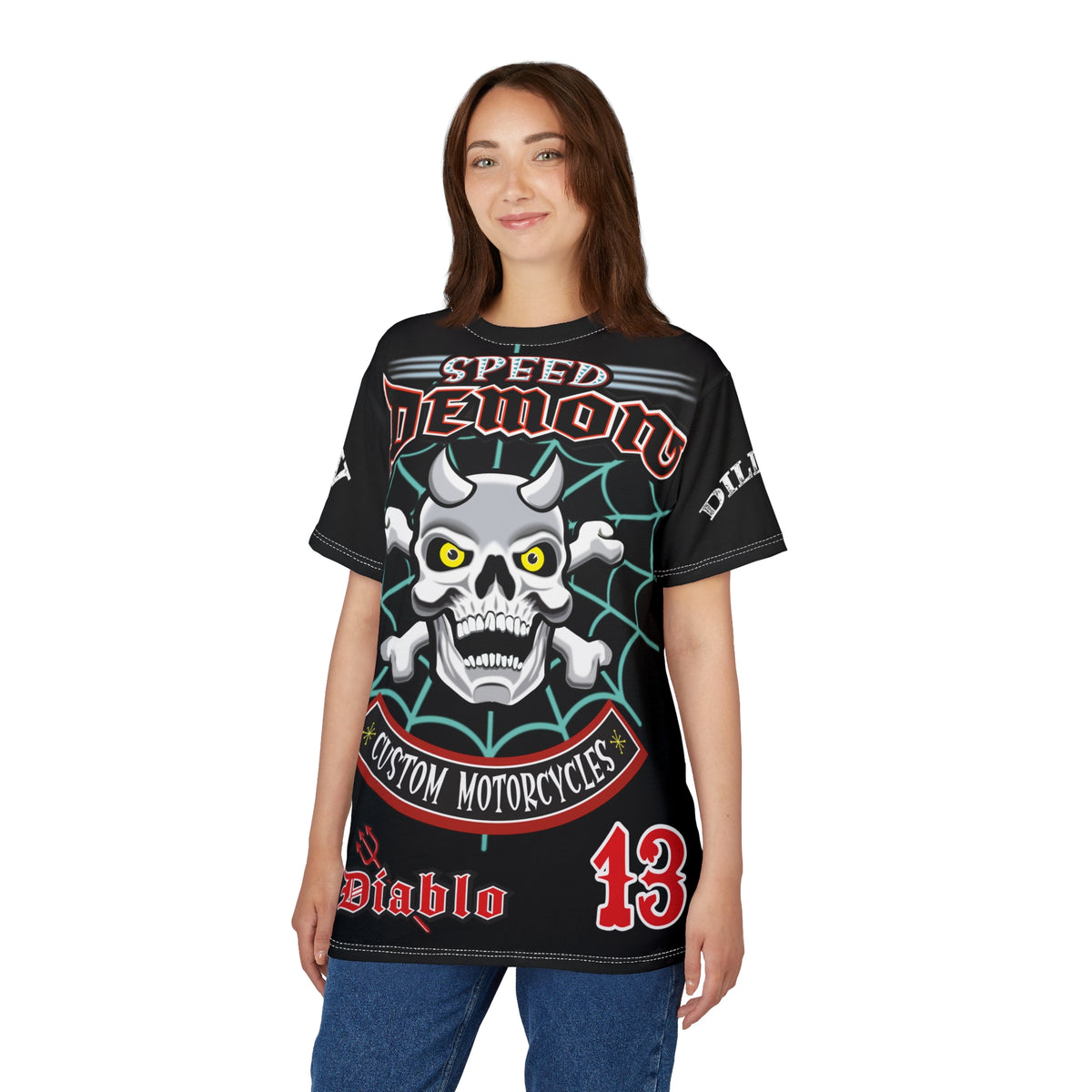 Speed Demon Customs HiViz BadAss Motorcycle Riding Super T