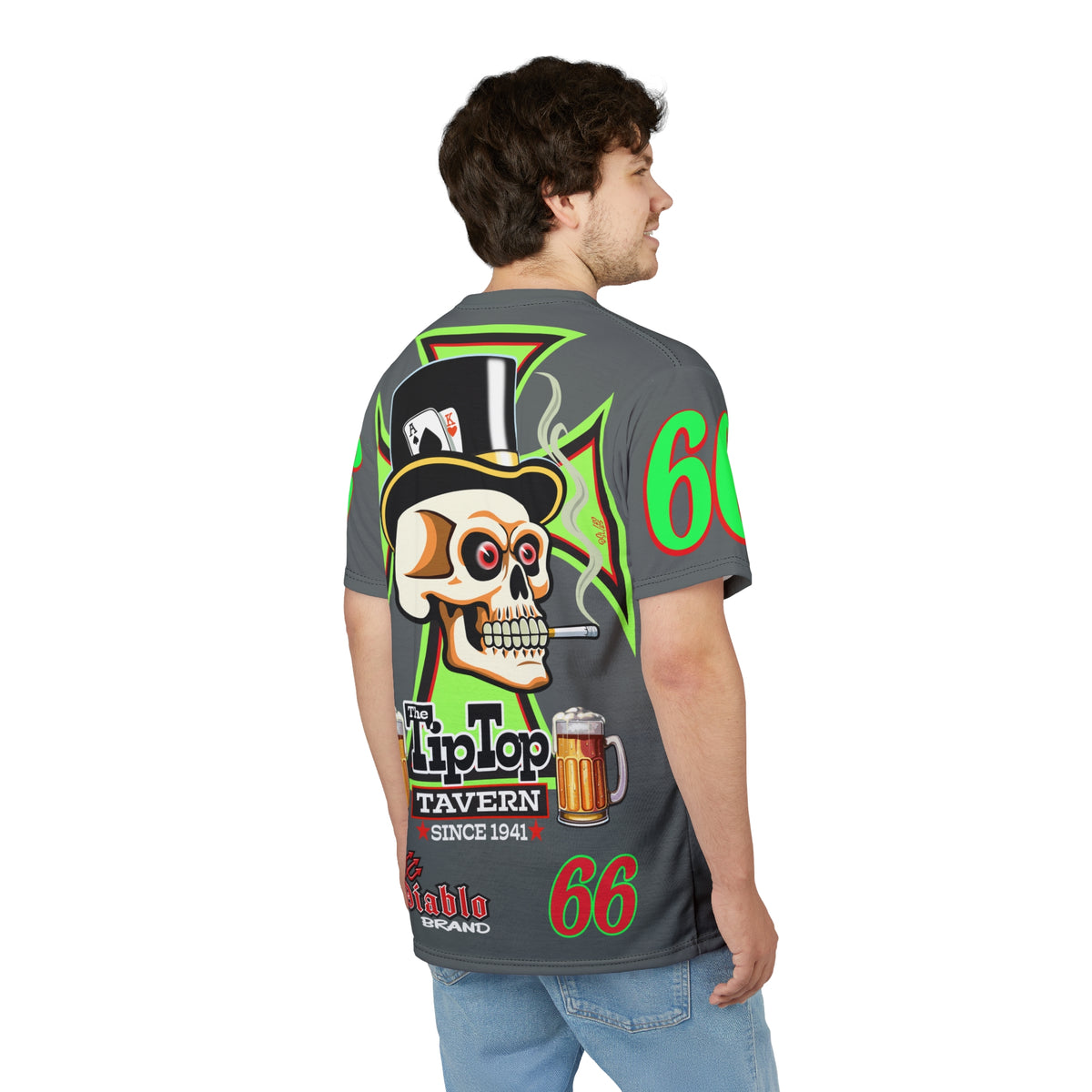 Tip Top Tavern Dive Bar Super Tee - Special Edition Smokin' Joe + XL Graphics - America's Best Dive Bar - Bikes Beers Babes & Bros. - Biker Bar Tee