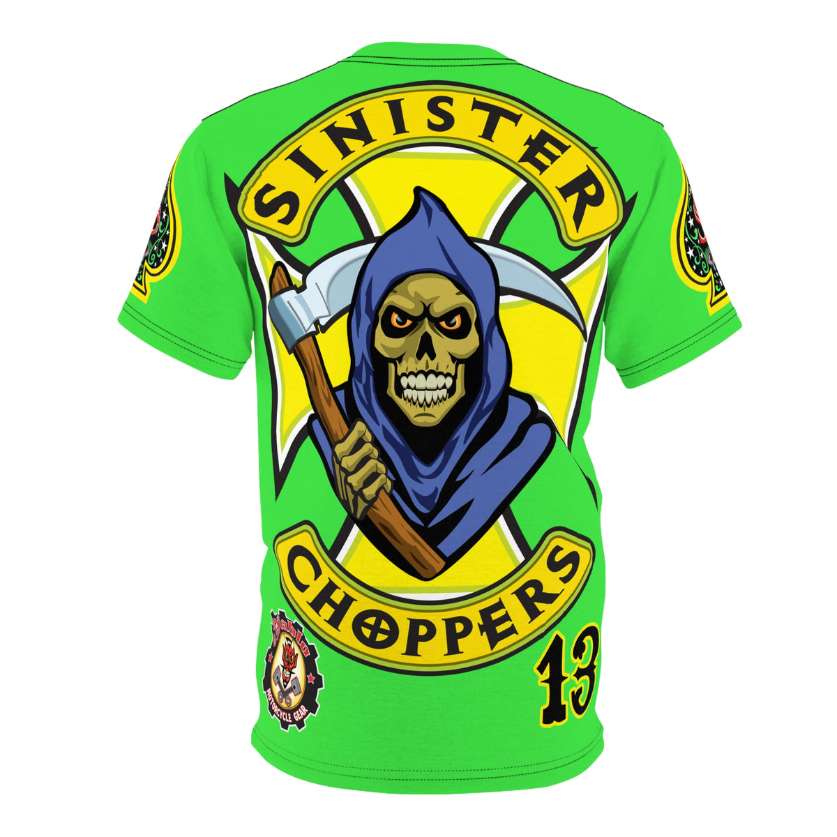 VERY SPECIAL  Sinister Choppers Custom Motorcycles - Custom  HiViZ LUMINA  Super Riding Tee - High Performance Riding Wear