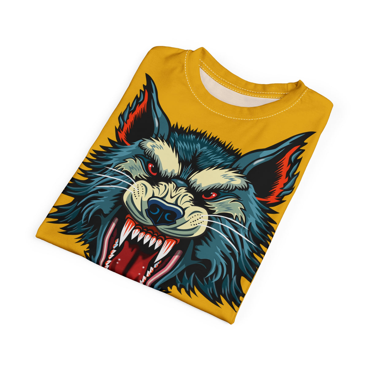 MWT Wolf Custom Motorcycles Super Tee — Viciously Cool High Performance Motorcycle Riding Shirt