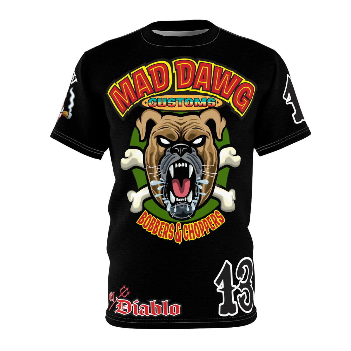 Mad Dawg Customs HiViz Super Tee - Hardcore Biker Threads