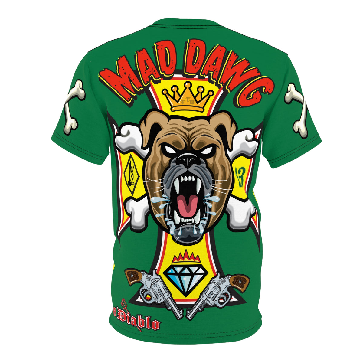 Mad Dawg FAFO HiViz Custom Motorcycle Riding Tee