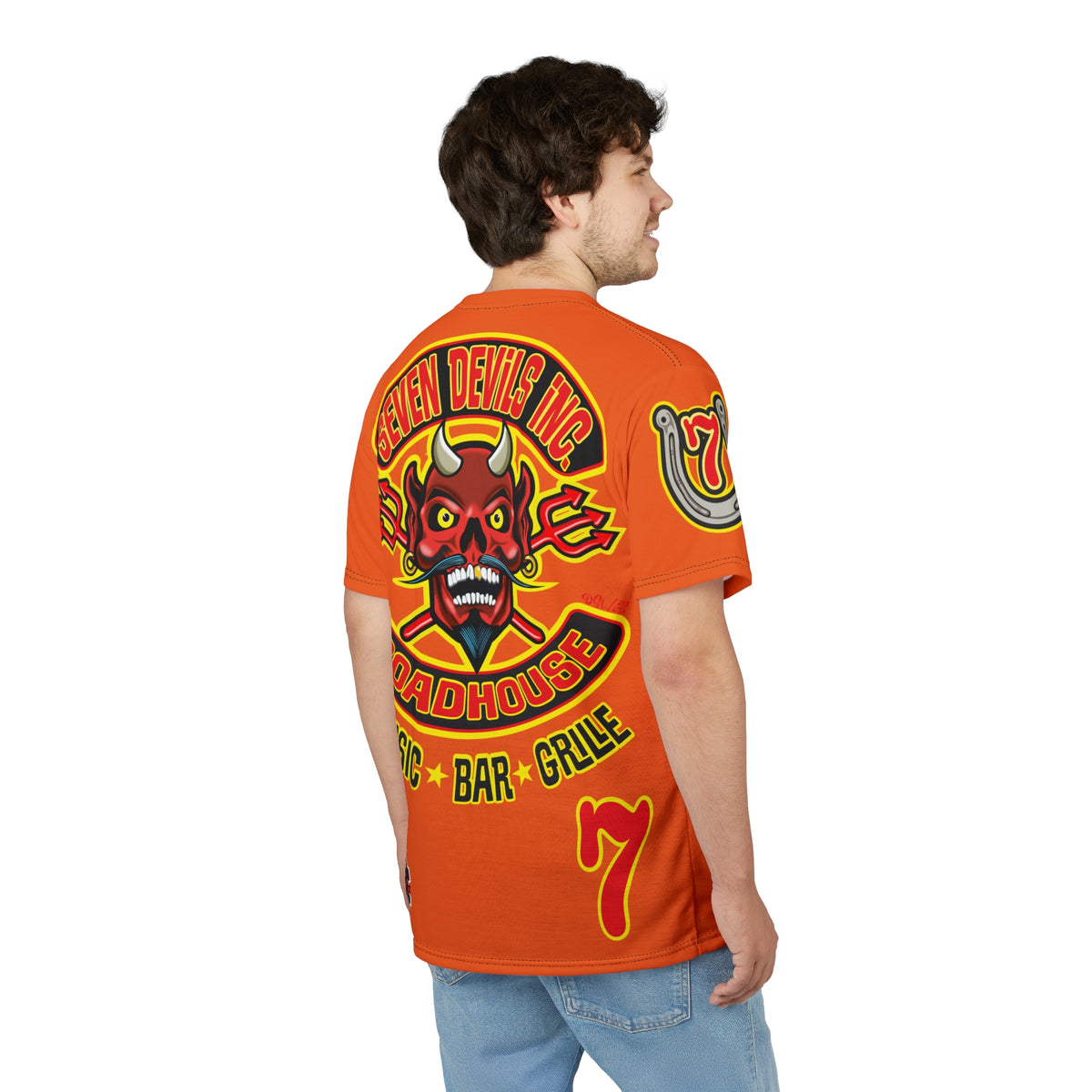 Seven Devils Inc. Roadhouse Graphic Tee - Motorcycle Custom Riding Super Tee