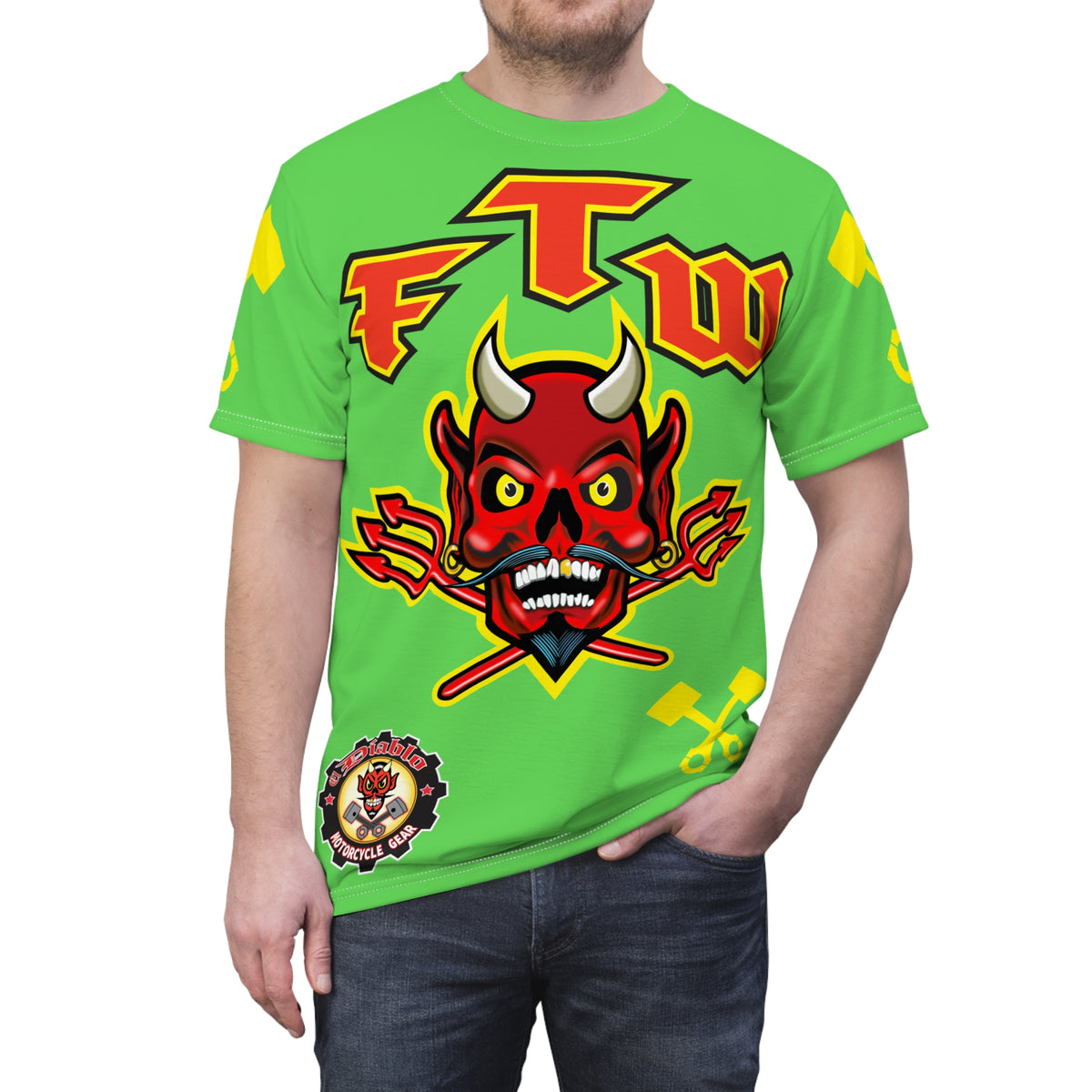 Very Special  FTW Motorcycle Riders HiviZ Super Tee - Edgy Graphics - Show Your Attitude in Style