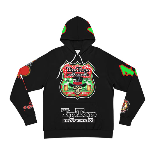 HoodZ Tip Top Tavern America's Best Dive Bar Super Hoodie - Ace of Spades Special Edition - High Visibility Lumina Green Accents