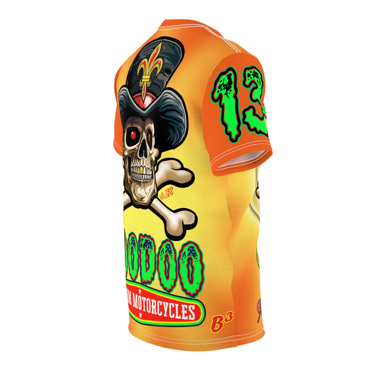 VooDoo Customs Angry Orange Tie Dye Yelo Blast HiViz Super Tee