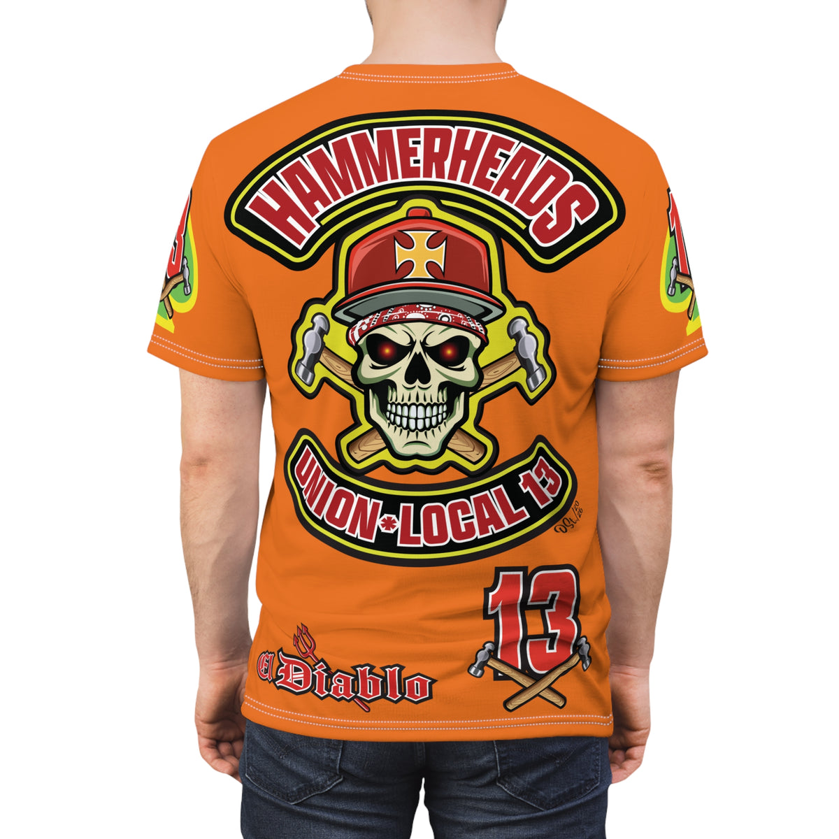 Hammerheads Union Local 13 -  Custom FAFO Motorcycle Riding Tee Shirt _ Super Comfort and Fit