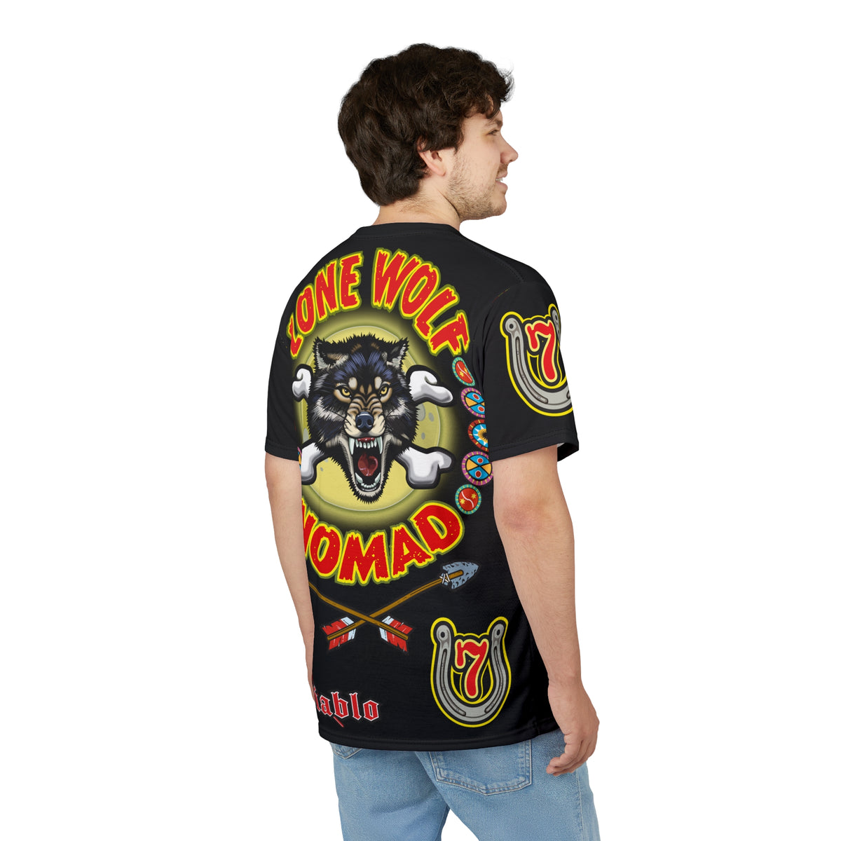 Lone Wolf Nomad HiViz Super Tee - Special Design for Independent No Club Riders