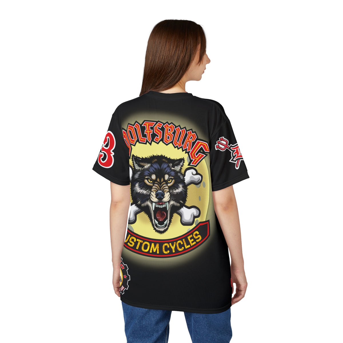 Wolfsburg Custom Cycles Motorcycle Riding Tee Shirt - Cool Riding Comfort
