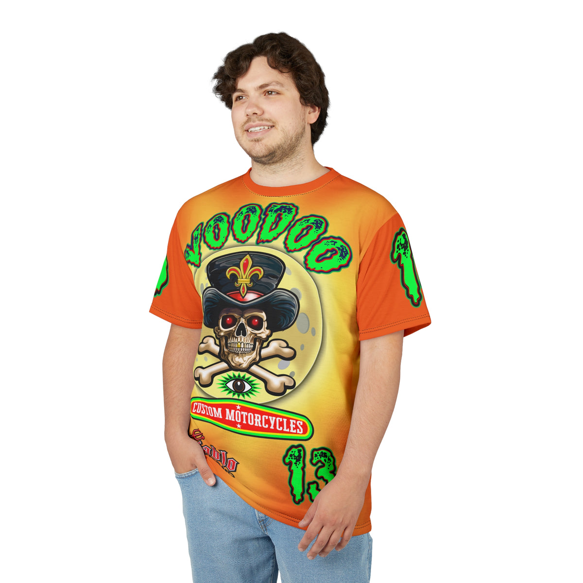 VooDoo Customs Angry Orange Tie Dye Yelo Blast HiViz Super Tee