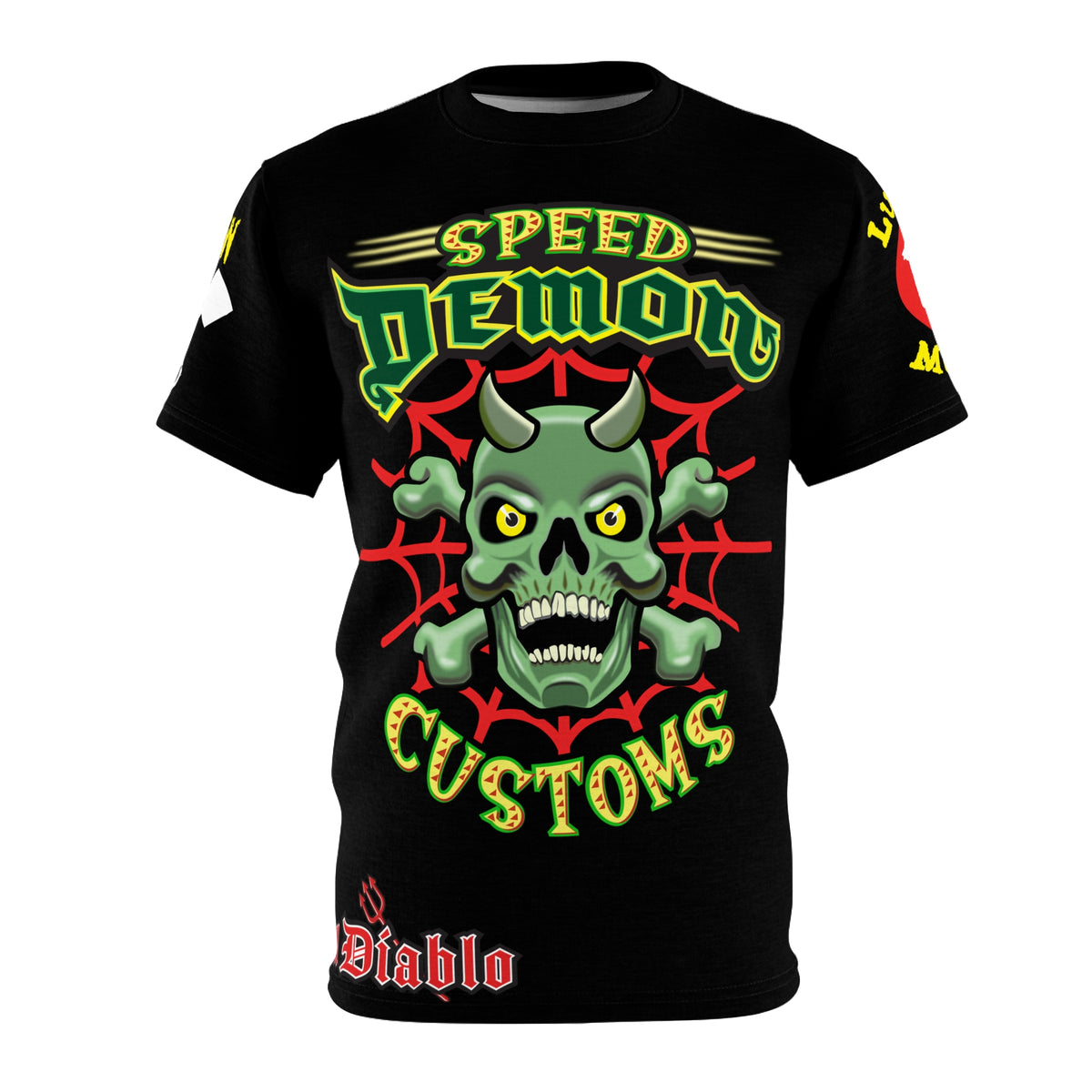 Speed Demon Customs HiViz Biker Riding Tee, Must Have Cruising Super Tee